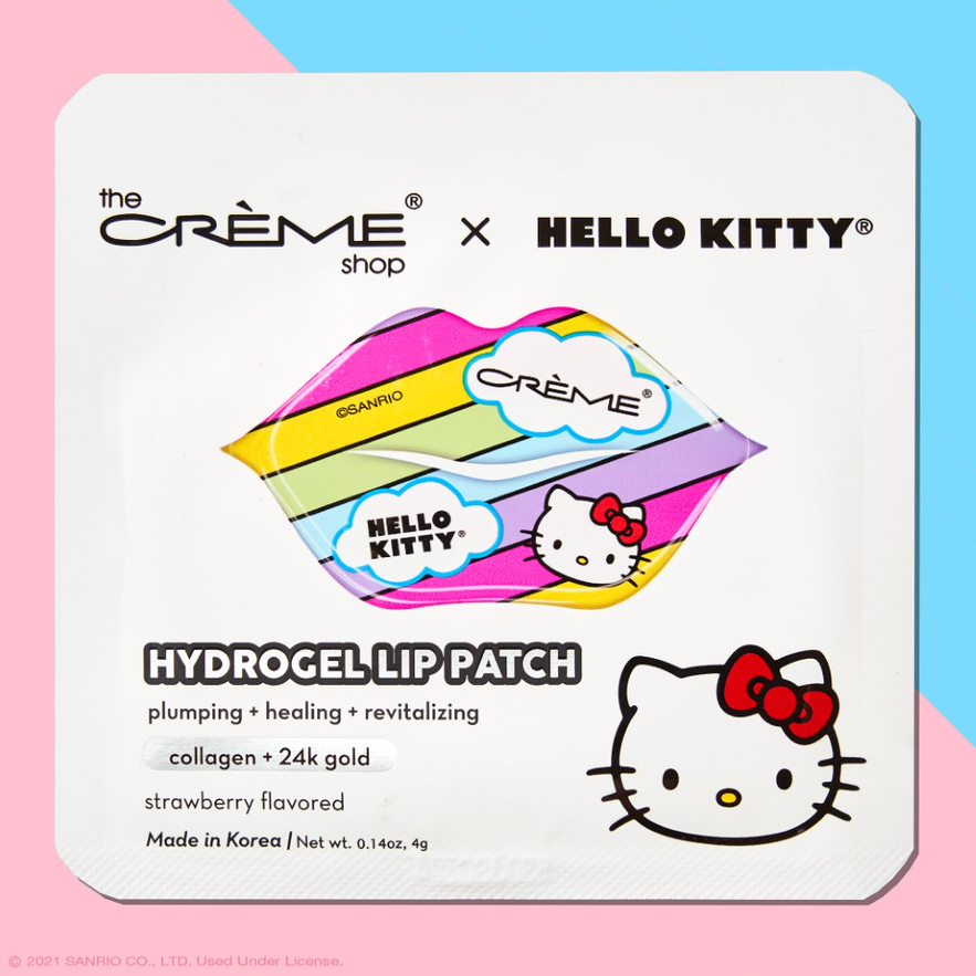 Hello Kitty Parches de hidrogel para Labios Fresa